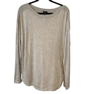 Talbots Women's Silver Metallic Boatneck Sweater in Size XL‎